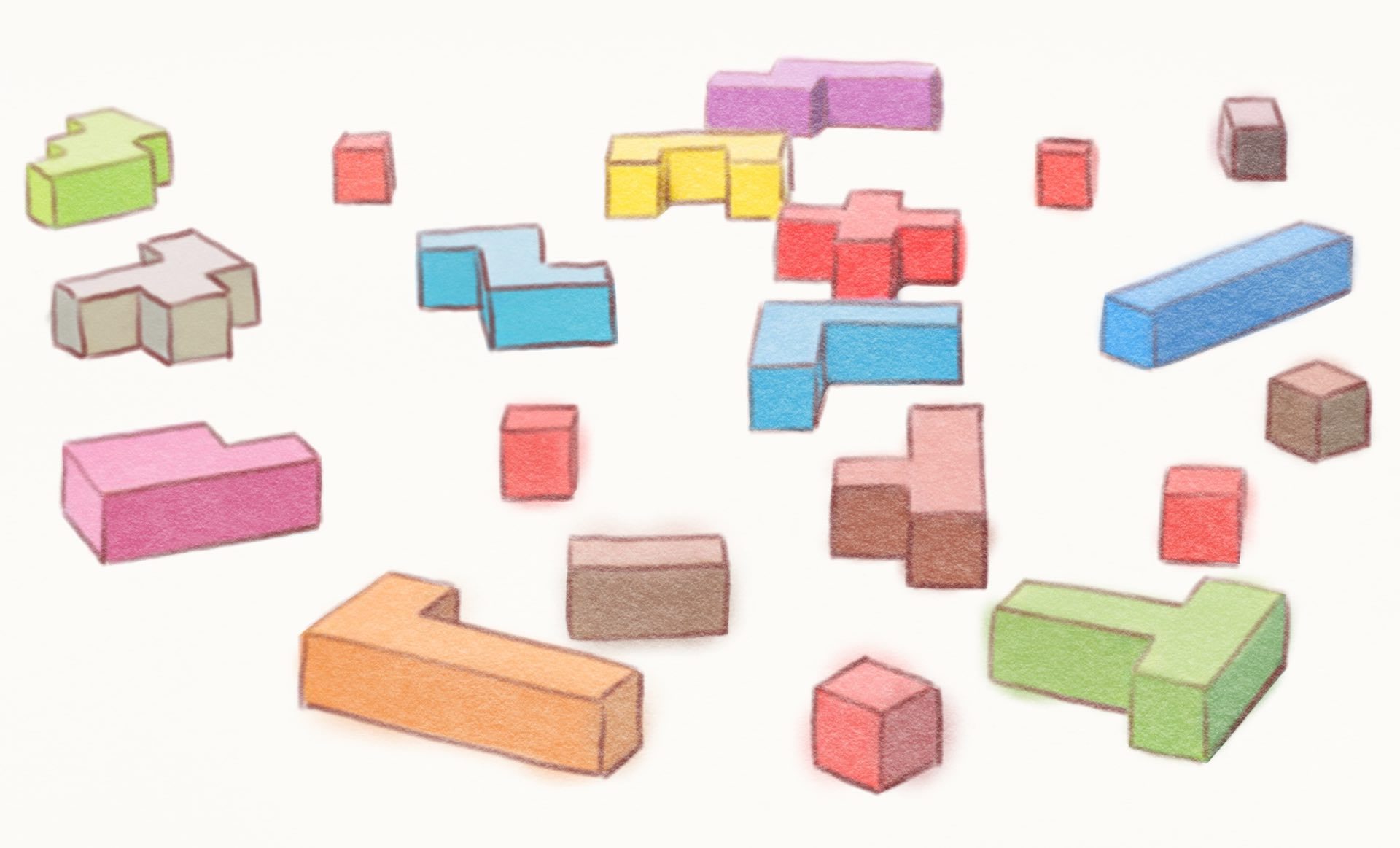 イラスト:レゴのようなブロック